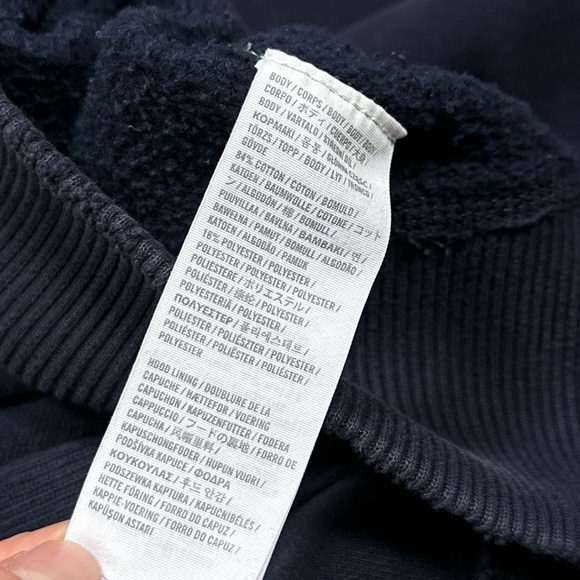 Vintage Y2K Abercrombie & Fitch Distressed Muscle Thermal Zip Hoodie Mens M - Picture 11 of 12